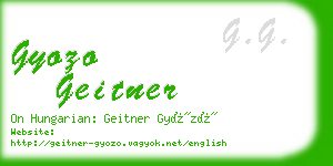 gyozo geitner business card